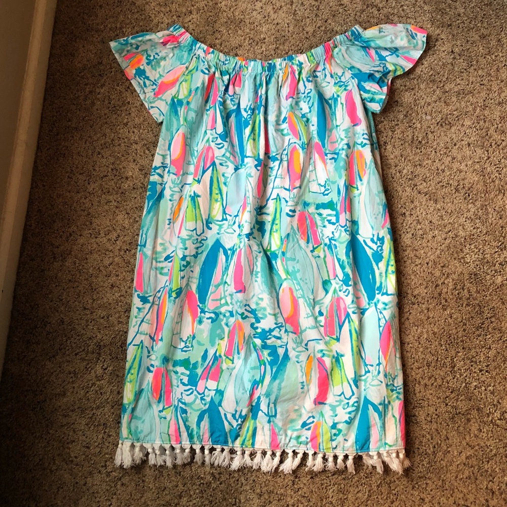 Lilly Pulitzer off the shoulder dress
